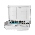 [CRS318-1Fi-15Fr-2S-OUT] ราคา จำหน่าย ขาย Mikrotik netPower 15FR with 800MHz CPU, 256MB RAM, 16 x 10/100Mbps Ethernet ports (15 with Reverse POE-in, 1 with PoE-OUT)