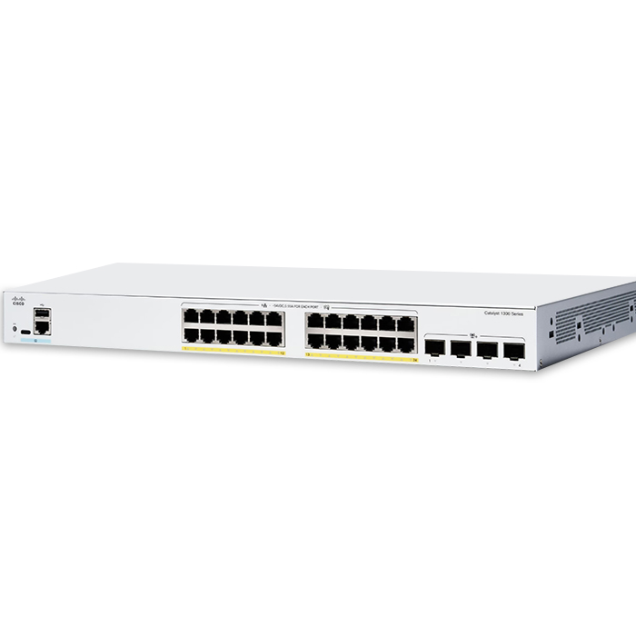 [C1300-24FP-4G] Cisco Catalyst 1300 24-port GE, Full PoE, 4x1G SFP