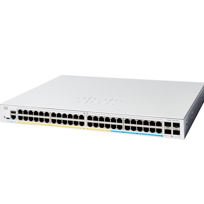 [C1300-48FP-4G] Cisco Catalyst 1300 48-port GE, Full PoE, 4x1G SFP