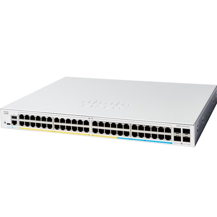 [C1300-48FP-4X] Cisco Catalyst 1300 48-port GE, Full PoE, 4x10G SFP+