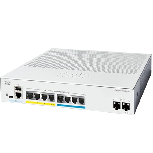 [C1300-8MGP-2X] Cisco Catalyst 1300 4-port 2.5GE, 4-port GE, PoE, 2x10G SFP+