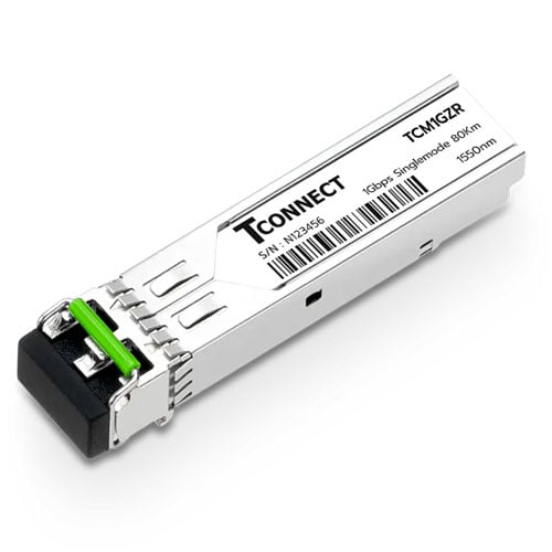 [TCM1GZR] Tconnect 1.25G 1000BASE-ZX 1550nm 80Km Duplex SFP Transceiver