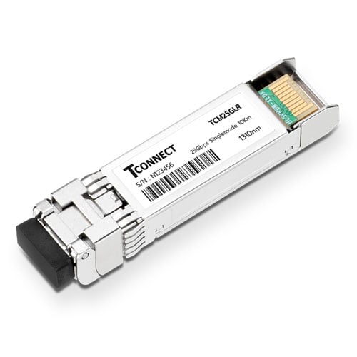 [TCM25GLR] ราคา จำหน่าย ขาย TConnect 25Gb/s LR Single Mode 10km 1310nm SFP28 Optical Transceiver