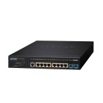 [AVS-4210-8HP2X] Planet L2+ 4-Port 10/100/1000T 802.3bt PoE + 4-Port 10/100/1000T 802.3at PoE + 2-Port 10G SFP+ Managed AV Switch
