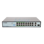 [DES-F1018P-E] D-Link 16 Ports (Downlink) 10/100M PoE support up to 250M