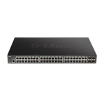 [DGS-1250-52XMP] D-Link 52-port Gigabit Smart Managed PoE (370W) Switch with 4-port 10G Uplinks