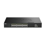 [DGS-1530-28P] D-Link 28-port Gigabit Layer 3 Lite Stackable Smart Managed PoE (370W) Switch with 4-port 10G Uplinks
