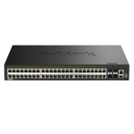 [DGS-1530-52P] D-Link 52-port Gigabit Layer 3 Lite Stackable Smart Managed PoE (370W) Switch with 4-port 10G Uplinks