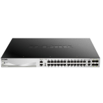 [DGS-3130-30PS] D-Link 24-port UTP 10/100/1000Base-T 802.3af PoE & 802.3at PoE+, 2-port UTP 10GBase-T