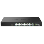 [DMS-1250-28P] D-Link 28-port 2.5G Smart Managed PoE++ (475W) Desktop Switch with 4-port 10G Uplinks