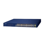 [FGSW-2624HPS] Planet 24-Port 10/100TX 802.3at PoE + 2-Port Gigabit TP/SFP Combo Managed Ethernet Switch
