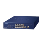 [FSD-1008HP] Planet 8-Port 10/100TX 802.3at PoE + 2-Port 10/100TX Desktop Switch