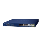 [GS-4210-16P4C] Planet 16-Port 10/100/1000T 802.3at PoE + 4-Port Gigabit TP/SFP Combo Managed Switch
