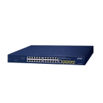 [GS-4210-24T4SR] Planet 24-Port 10/100/1000T + 4-Port 100/1000X SFP Managed Gigabit Switch
