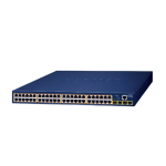 [GS-4210-48P4S] Planet 48-Port 10/100/1000T 802.3at PoE + 4-Port 100/1000BASE-X SFP Managed Switch
