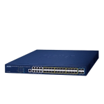 [GS-5220-16S8CR] Planet L2+ 24-Port 100/1000X SFP + 8-Port Shared TP + 4-Port 10G SFP+ Managed Switch
