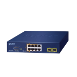 [GSD-1022UP] Planet 2-Port 10/100/1000T 802.3bt PoE + 4-Port 10/100/1000T 802.3at PoE + 2-Port 10/100/1000T + 2-Port 1000X SFP Desktop Switch