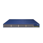 [GSW-5240HP] Planet 48-Port 10/100/1000T 802.3at PoE + 4-Port 1000X SFP Gigabit Ethernet Switch