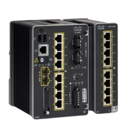 ซิสโก้ IE-3400-8P2S-E++1 รองรับ PoE สูงสุด ~240W (ขยายได้สูงสุด ~480W)