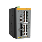 [IE340-20GP] Allied Telesis 16x 10/100/1000T, 4x 100/1000X SFP, Industrial Ethernet, Layer 3 Switch, PoE+ Support