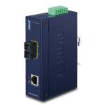 [IFT-802TS15] Planet Industrial 10/100Base-TX to 100Base-FX Industrial Media Converter - 15km (-40~75 degrees C)