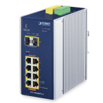 [IGS-10020HPT-U] Planet Industrial 8-port 10/100/1000T 802.3at PoE + 2-port 1G/2.5G SFP Managed Switch