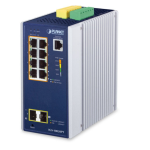 [IGS-10020PT] Planet Industrial 8-port 10/100/1000T 802.3at PoE + 2-port 1G/2.5G SFP Managed Switch