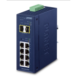 [IGS-4215-8T2S] Planet Industrial L2/L4 8-Port 10/100/1000T + 2-Port 100/1000X SFP Managed Switch