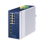 [IGS-4215-8T4X] Planet Industrial L2+ 8-Port 10/100/1000T + 4-Port 10G SFP+ Managed Ethernet Switch