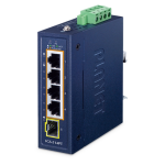 [IGS-514PT] Planet Industrial Compact Industrial 4-Port 10/100/1000T 802.3at PoE + 1-Port 100/1000X SFP Ethernet Switch