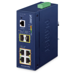 [IGS-5225-4P2S] Planet Industrial L2+ 4-Port 10/100/1000T 802.3at PoE + 2-Port 1G/2.5G SFP Managed Ethernet Switch