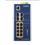 [IGS-5225-8P2S2X] Planet Industrial L3 8-Port 10/100/1000T 802.3at PoE + 2-Port 1G/2.5G SFP + 2-Port 10G SFP+ Managed Ethernet Switch