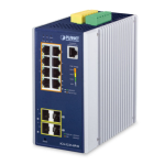 [IGS-5225-8P4S] Planet Industrial L2+8-Port 10/100/1000T 802.3at PoE + 2-Port 100/1G SFP + 2-Port 100/1G/2.5G SFP Managed Ethernet Switch