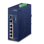 [IGS-614HPT] Planet Industrial 4-Port 10/100/1000T 802.3at PoE + 1-Port 10/100/1000T + 1-Port 100/1000X SFP Gigabit Ethernet Switch