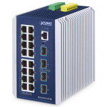 [IGS-6325-16T4X] Planet Industrial L3 16-Port 10/100/1000BASE-T + 4-Port 10GBASE-X SFP+ Managed Switch