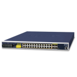 [IGS-6325-24P4S] Planet Industrial L3 24-Port 10/100/1000T 802.3at PoE + 4-Port Shared 100/1000X SFP Managed Ethernet Switch