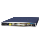 [IGS-6325-24P4X] Planet Industrial L3 24-Port 10/100/1000T-802.3at PoE + 4-Port 10G SFP+ Managed Ethernet Switch