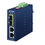 [IGT-2205AT-E] Planet Industrial Compact 2-Port 10/100/1000BASE-T to 2-Port 100/1000BASE-X SFP Media Converter