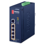 [ISW-504PT] Planet Industrial 5-Port 10/100TX Ethernet Switch with 4-Port 802.3at PoE+