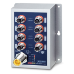 [ISW-808PT-M12A] Planet Industrial 8-Port 10/100TX M12 802.3at PoE+ Switch