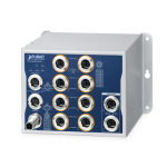 [ITS-5216-8P2TB-WV] Planet Industrial L2+ 8-Port 10/100/1000T 802.3at PoE M12 + 2-Port 10/100/1000T M12 Bypass Managed Ethernet Switch