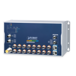 [ITS-6326-16P2T2XS-WV] Planet Industrial L3 16-Port 10/100/1000T with 8-/16-Port 802.3at PoE M12 + 2-Port 10GBASE-T M12 Bypass + 2-Port 10G Q-ODC Managed Ethernet Switch