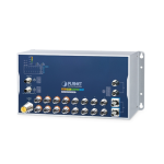 [ITS-6326-16P2TB2XS-WV] Planet Industrial L3 16-Port 10/100/1000T with 8-/16-Port 802.3at PoE M12 + 2-Port 10GBASE-T M12 Bypass + 2-Port 10G Q-ODC Managed Ethernet Switch