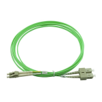 [TCM-UPLCSCDM5-30] Tconnect Patch Cord LC-SC (UPC) Multimode 50/125μm (OM5) Duplex 30m