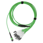 [TCM-24FPMPO12LCFO5-02] Tconnect Plenum MTP®/MPO 24 Fiber Cable MPO(F)- 12 xDual LC Connectors Multimode 50/125µm (OM5) 2m