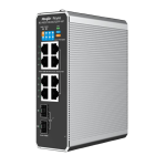 [RG-NIS2100-8GT2SFP-HP] Ruijie Industrial Switch 10-Port Cloud Managed Industrial Switch,1 x PoE++ Port,7 x PoE+ Ports,2 x SFP Uplink Ports