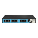 [S1200-24P2G1S] BDCOM 24-Port 100M PoE+ 2-Port Gigabit RJ45 + 1-Port Gigabit SFP Unmanaged PoE Switch