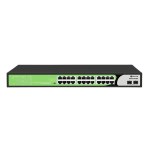 [S1500-24P2ES-H] BDCOM 2-Port Gigabit PoE++ 22-port Gigabit PoE+ 2-port 2.5G SFP Unmanaged PoE Switch