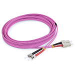 [TCM-UPSCSTDM4-03] Tconnect Patch Cord SC-ST (UPC) Multimode 50/125μm (OM4) Duplex 3m