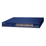 [SGS-6310-24P4X] Planet Layer L3 24-Port 10/100/1000T 802.3at PoE + 4-Port 10G SFP+ Stackable Managed Switch
